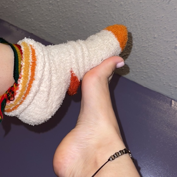 Accessories - worn fuzzy socks